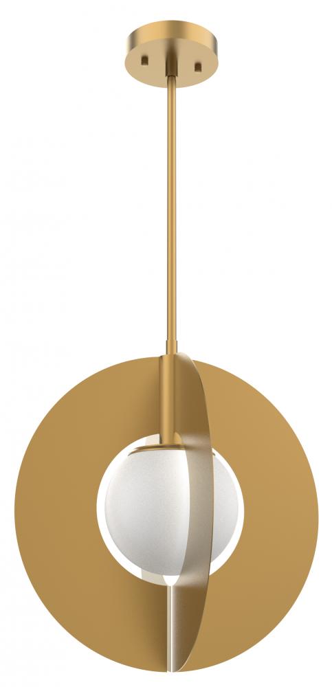 Pulsar Pendant Aged Brass