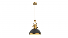 Vinci Lighting Inc. P1010AB/BK - Pendant Aged Brass/Black