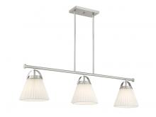 Savoy House Meridian CA M100125BN - 3-Light Linear Chandelier in Brushed Nickel