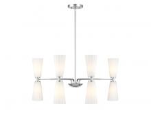 Savoy House Meridian CA M100126CH - 8-Light Chandelier in Chrome