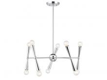 Savoy House Meridian CA M100128CH - 10-Light Chandelier in Chrome