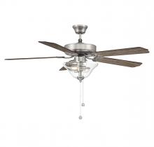 Savoy House Meridian CA M2019BNRV - 52" 2-Light Ceiling Fan in Brushed Nickel