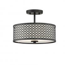 Savoy House Meridian CA M60016MBK - 2-Light Ceiling Light in Matte Black