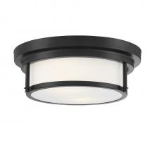 Savoy House Meridian CA M60062MBK - 2-Light Ceiling Light in Matte Black