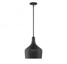 Savoy House Meridian CA M70020MBK - 1-Light Pendant in Matte Black