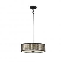 Savoy House Meridian CA M70108MBK - 3-Light Pendant in Matte Black