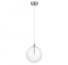 Savoy House Meridian CA M70114BN - 1-Light Pendant in Brushed Nickel