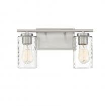 Savoy House Meridian CA M80037BN - 2-Light Bathroom Vanity Light in Brushed Nickel