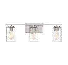 Savoy House Meridian CA M80038BN - 3-Light Bathroom Vanity Light in Brushed Nickel