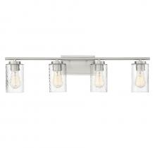 Savoy House Meridian CA M80039BN - 4-Light Bathroom Vanity Light in Brushed Nickel