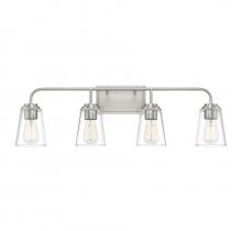 Savoy House Meridian CA M80045BN - 4-Light Bathroom Vanity Light in Brushed Nickel