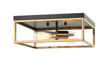 Matteo Lighting M15542BKAG - Clarke Ceiling Mount