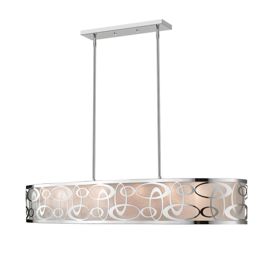 8 Light Linear Chandelier