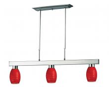 Z-Lite 152BN-131RED - 3 Light Billiard