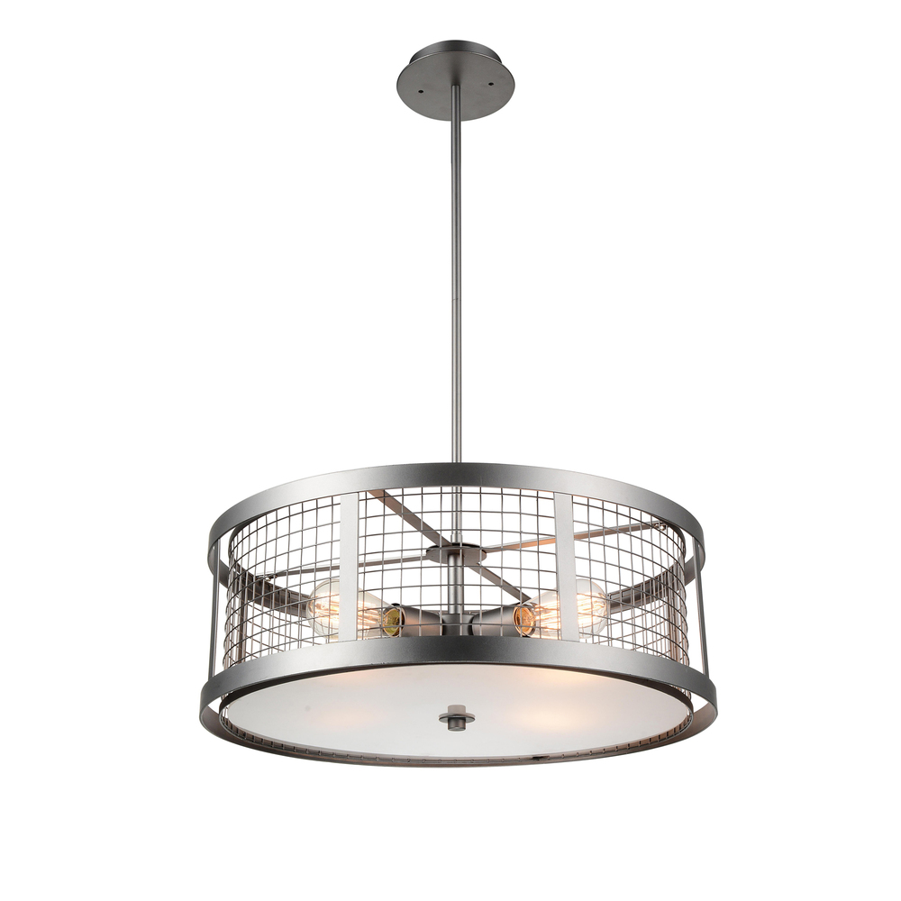 Manito 4 Light Chandelier With Pewter Finish