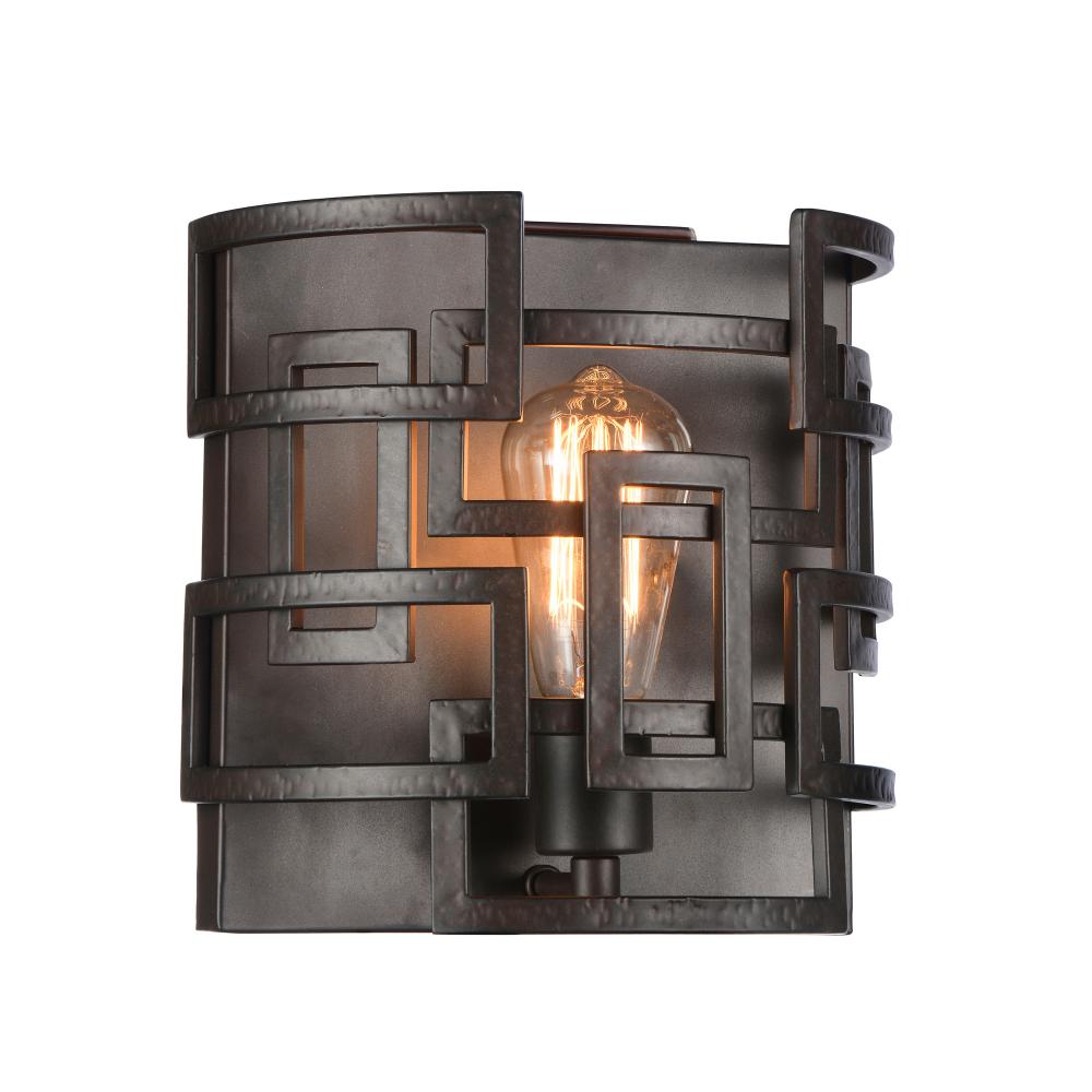 Litani 1 Light Wall Sconce With Brown Finish