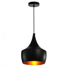 CWI Lighting 9631P10-1-101 - Dynamic 1 Light Down Mini Pendant With Black Finish