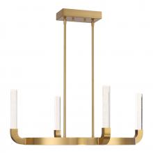 Savoy House Canada 1-2508-4-322 - Del Mar 4-Light LED Chandelier in Warm Brass by Breegan Jane