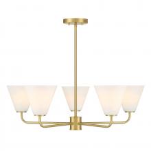 Savoy House Canada 1-4015-5-322 - Blair 5-Light Chandelier in Warm Brass