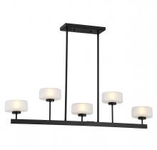 Savoy House Canada 1-5407-5-89 - Falster 5-Light LED Linear Chandelier in Matte Black