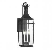 Savoy House Canada 5-765-BK - Montpelier 3-Light Outdoor Wall Lantern in Matte Black