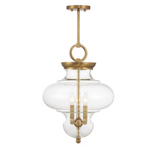 Savoy House Canada 7-5801-3-322 - Bergdorf 3-Light Pendant in Warm Brass