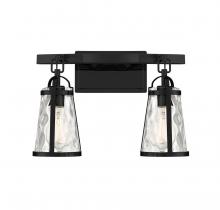 Savoy House Canada 8-560-2-BK - Albany 2-Light Bathroom Vanity Light in Black