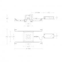 WAC Canada R2BSD-FCS-BK - Ocular 2.0 5CCT Square Downlight Trim and Remodel Housing with New Construction Frame-In Kit and D