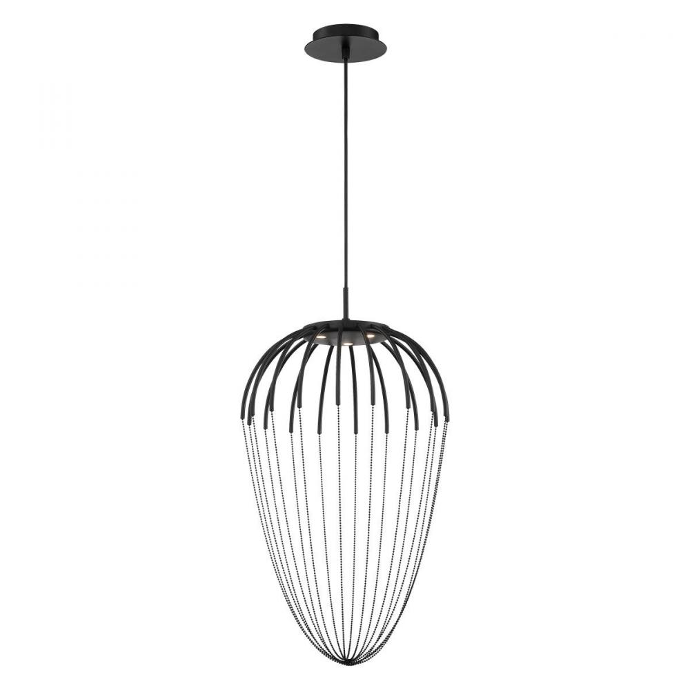 FRUSTA,3LT LED PENDANT,BLK