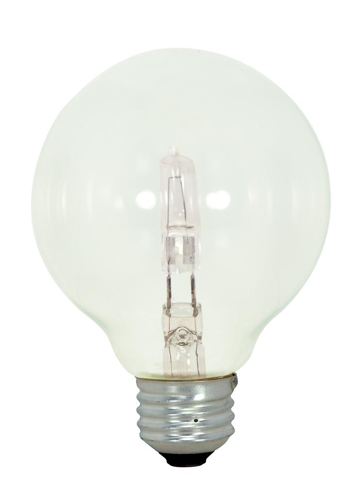 43 Watt; Halogen; G25; Clear; 1000 Average rated hours; 750 Lumens; Medium base; 120 Volt