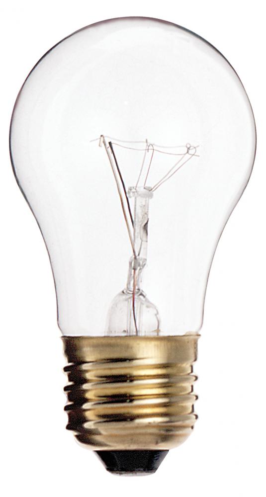 60 Watt A15 Incandescent; Clear; 2500 Average rated hours; 580 Lumens; Medium base; 130 Volt; Carded