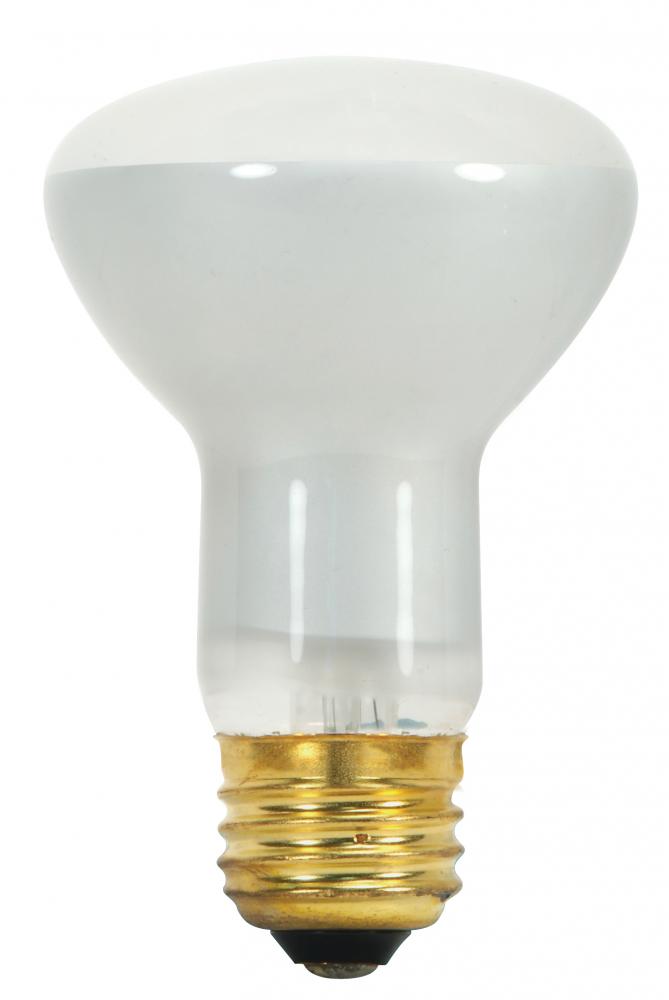 45 Watt R20 Incandescent; Frost; 2000 Average rated hours; 330 Lumens; Medium base; 130 Volt