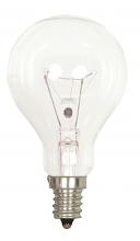 Satco Products Inc. S4162 - 60 Watt A15 Incandescent; Clear; 1000 Average rated hours; 700 Lumens; Candelabra base; 130 Volt