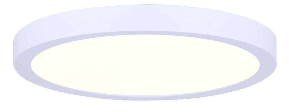 LED Disk, DL-11C-22FC-WH-C, 11" White Color, 22W Dimmable, 3000K, 1540 Lumen, Surface mounted