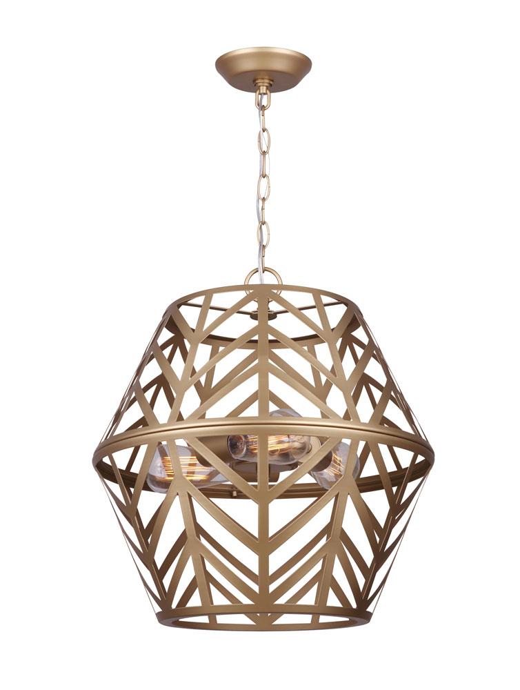 MAUD, 3 Lt 16.5" Wide Rod Chandelier, 100W Type A, 16.5" W x 17.5" H