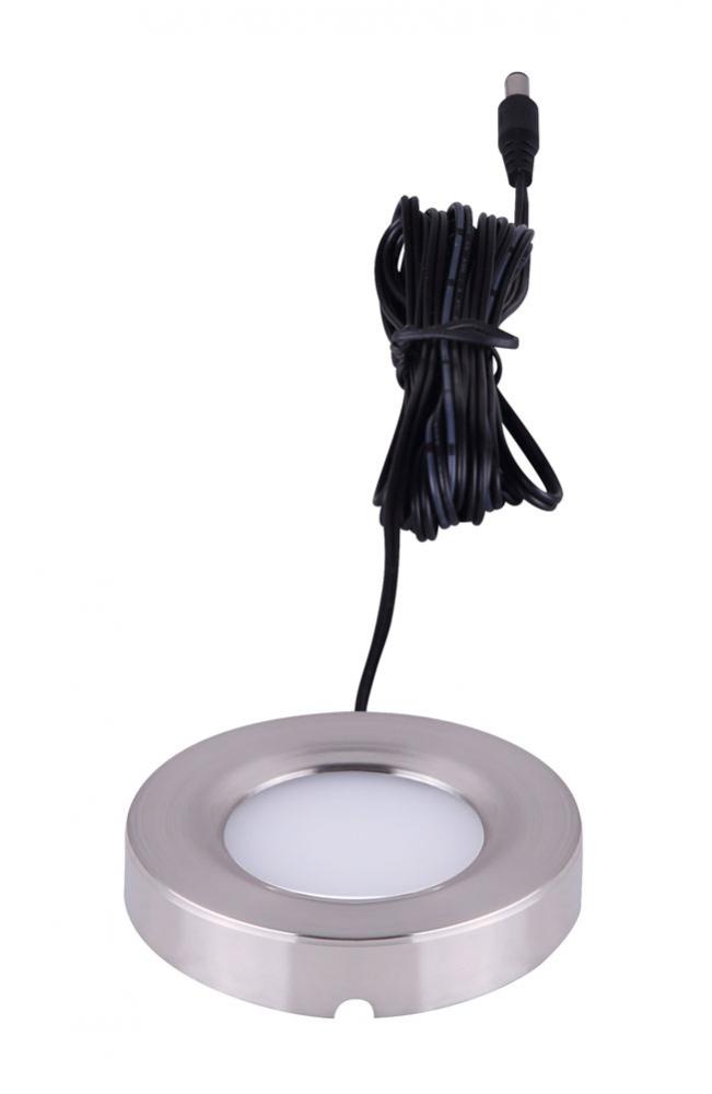 Single BN Color LED Puck Light: 3000K, 150 Lumens, 3W, Non-Dimmable