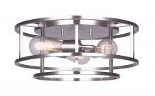 Canarm IFM757A16BN - LUCA,3 Lt Flush Mount, 60W Type A, 15.75" W x 7" H, Eash Connect Included