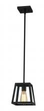 Canarm IPL480A01ORB - Flynn, IPL480A01ORB -G-, 1 Lt Rod Pendant, Clear Glass, 100W Type A, 7 IN W x 10 .25 - 58 .25 IN H