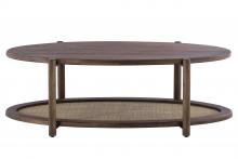 Canarm SC-106 - GARAM Walnut and Cane Coffee Table