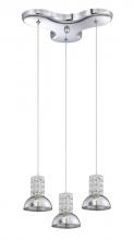 Kendal PF51-3LPA-CH - MILLENIUM series 3-Light Chrome Pendant Pan