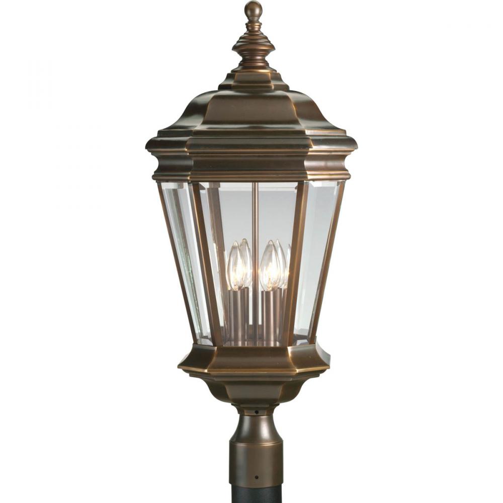 P5474-108 POST LANTERN 4-60W CAND