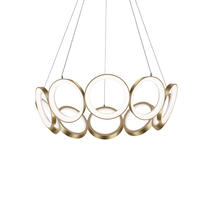 Kuzco Lighting Inc CH94829-AN - Oros 29-in Antique Brass LED Chandeliers