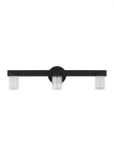 VC Modern Collection KWBA27527B - Kelly Wearstler Esfera 3-light dimmable LED medium bath vanity with nightshade black finish