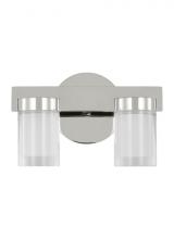 VC Modern Collection KWBA20027N - Kelly Wearstler Esfera 2-light dimmable LED small bath vanity with polished nickel finish