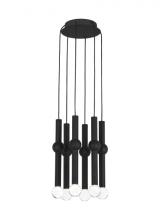 VC Modern Collection 700TRSPGYD6RB-LED930 - Guyed 6 Light Chandelier