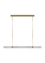 VC Modern Collection AKLS28627BR - Avroko Langston 1-light dimmable LED extra large linear chandelier with plated brass finish