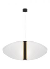 VC Modern Collection SLPD28530B - Sean Lavin Nyra 1-light dimmable LED grande pendant with nightshade black finish and acrylic shade