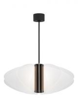 VC Modern Collection SLPD28430B - Sean Lavin Nyra 1-light dimmable LED large pendant with nightshade black finish and acrylic shade