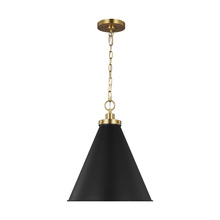 VC Studio Collection CP1271MBKBBS - Wellfleet Medium Cone Pendant