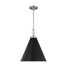 VC Studio Collection CP1271MBKPN - Wellfleet Medium Cone Pendant